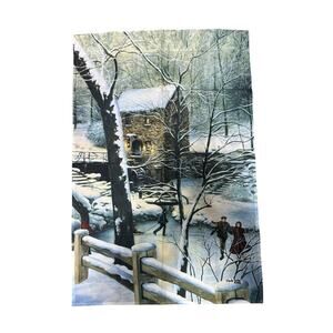 VTG Glynda Turley Stone House Mill Outdoor Hanging Flag 1996